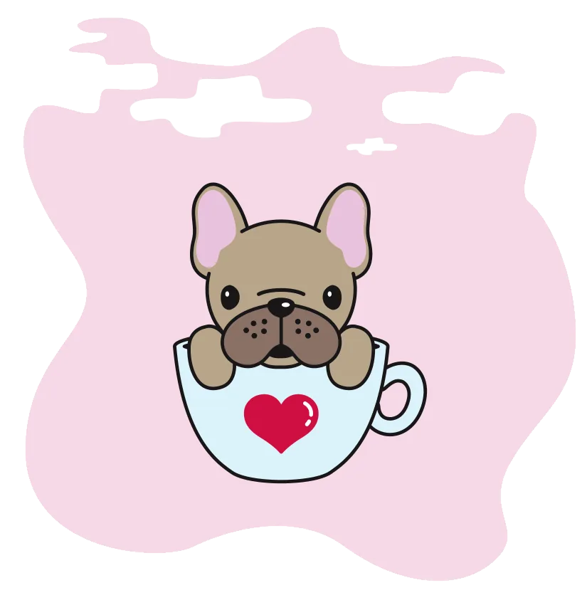 Adorable puppy illustration representing love and care for pets